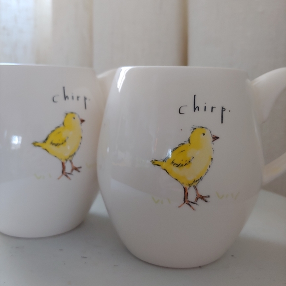 Magenta Chirp Easter Chick Coffee Mugs Set of 2 - Picture 12 of 12